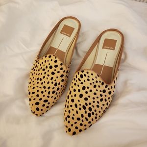 Dolce Vita grant mules leopard flats 8.5